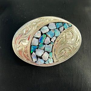 Scandia Sterling Silver Opal Brooch/ Pin